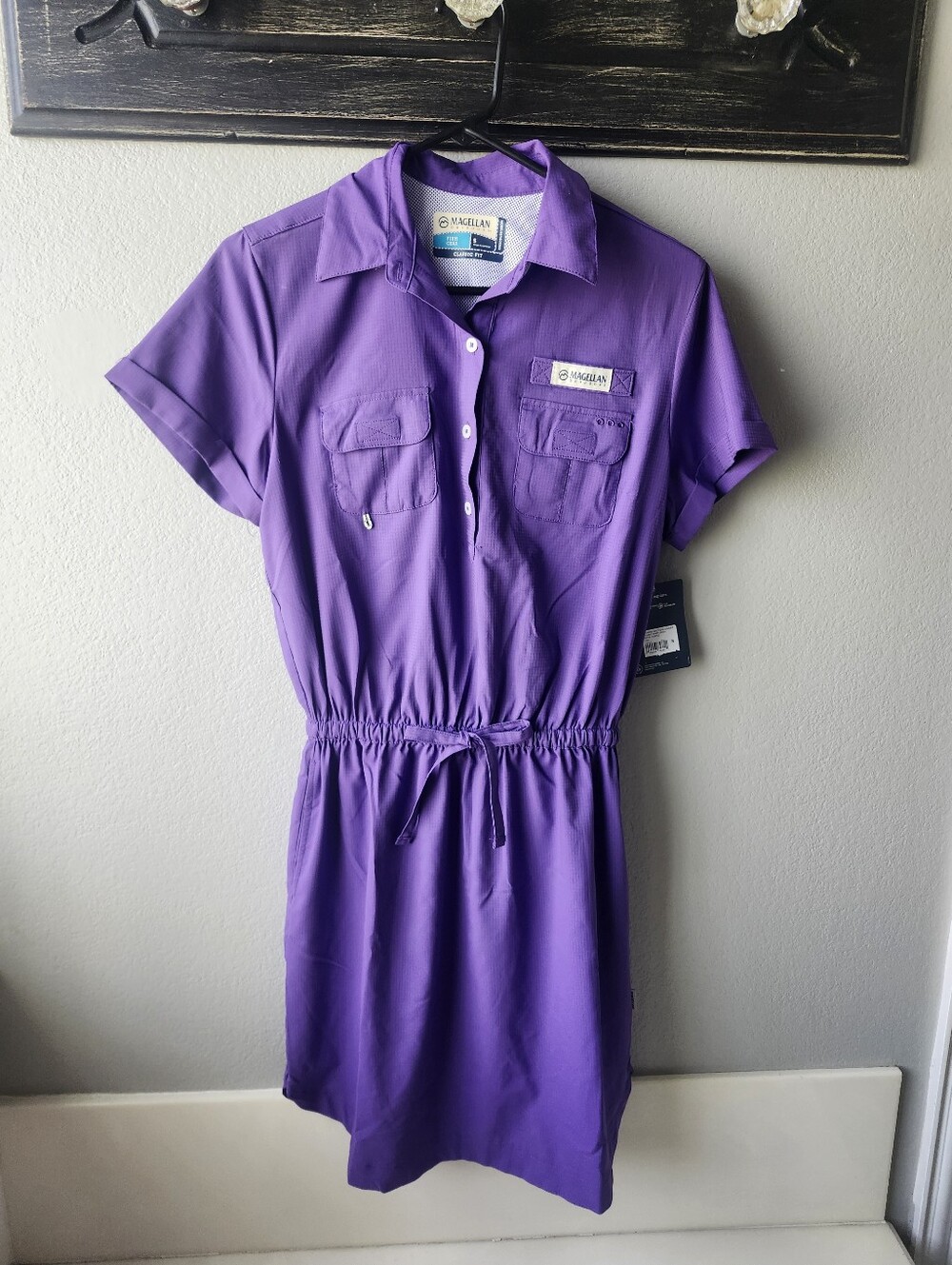 NWT** Magellan Outdoors Purple Shirt Dress
